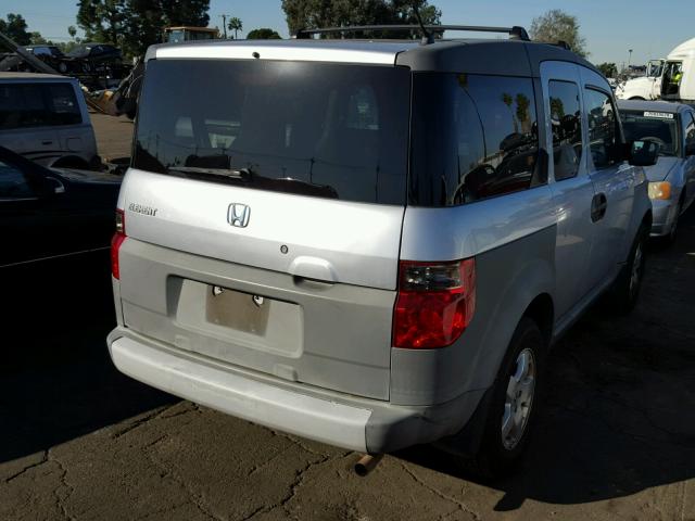 5J6YH28243L009214 - 2003 HONDA ELEMENT DX SILVER photo 4