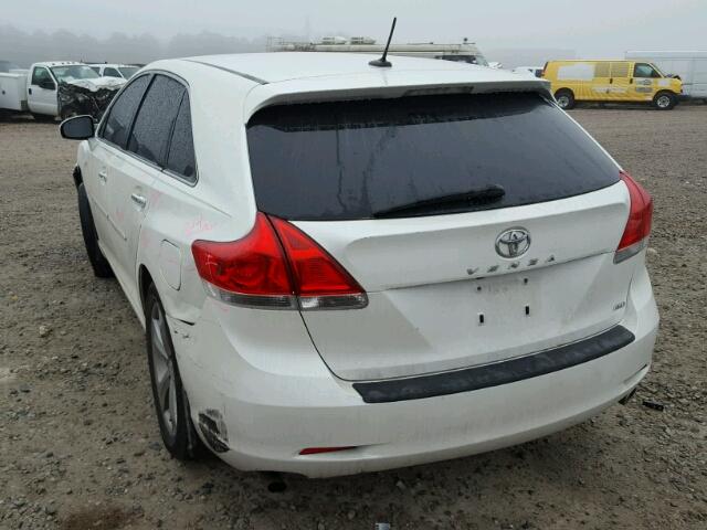 4T3BK11A49U019899 - 2009 TOYOTA VENZA BASE WHITE photo 3