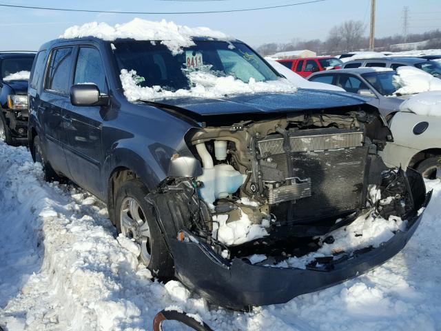 5FNYF4H57CB035195 - 2012 HONDA PILOT EXL GRAY photo 1