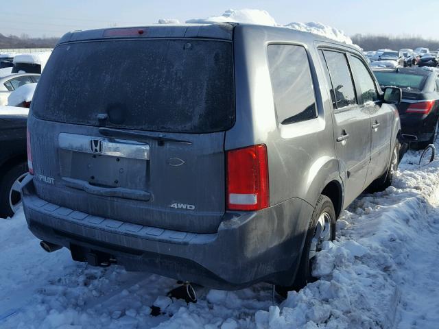 5FNYF4H57CB035195 - 2012 HONDA PILOT EXL GRAY photo 4