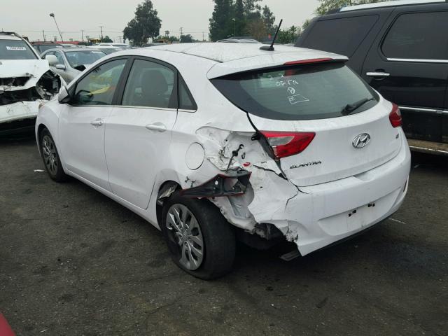 KMHD35LH3GU257756 - 2016 HYUNDAI ELANTRA GT WHITE photo 3