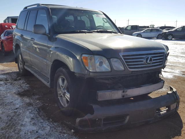 JTJHT00W964016985 - 2006 LEXUS LX 470 GREEN photo 1