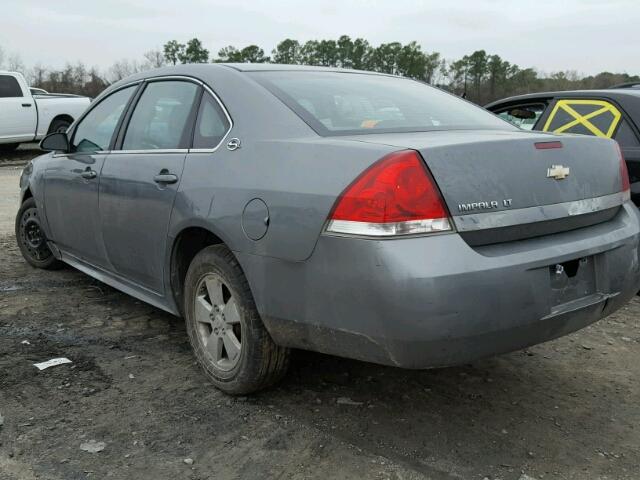 2G1WT57N391207539 - 2009 CHEVROLET IMPALA 1LT GRAY photo 3