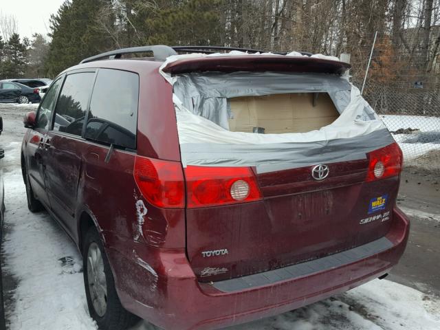 5TDBA22C66S060864 - 2006 TOYOTA SIENNA XLE RED photo 3