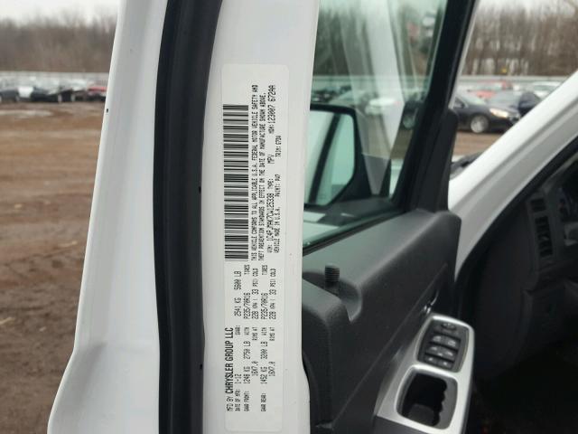 1C4PJMAK7CW125338 - 2012 JEEP LIBERTY SP WHITE photo 10