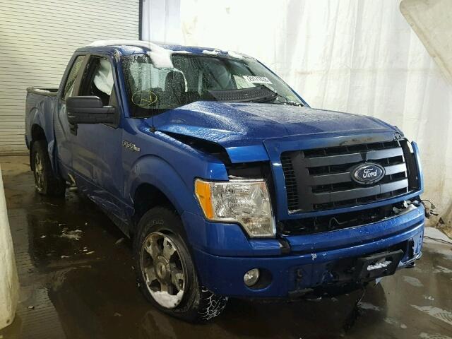 1FTEX1E84AFB76344 - 2010 FORD F150 SUPER BLUE photo 1