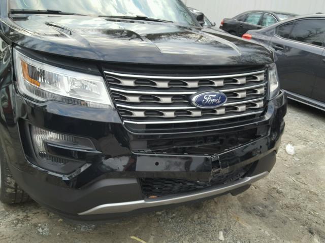 1FM5K7D86GGB58347 - 2016 FORD EXPLORER X BLACK photo 9