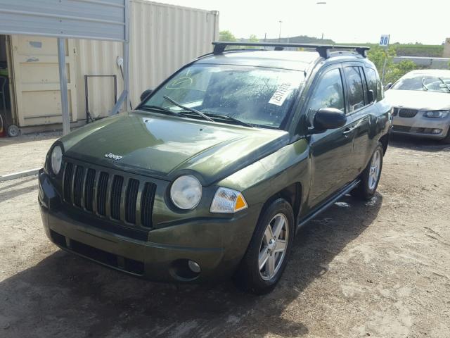 1J8FT47017D255895 - 2007 JEEP COMPASS GREEN photo 2