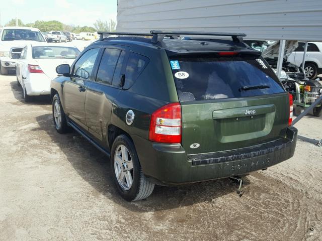 1J8FT47017D255895 - 2007 JEEP COMPASS GREEN photo 3