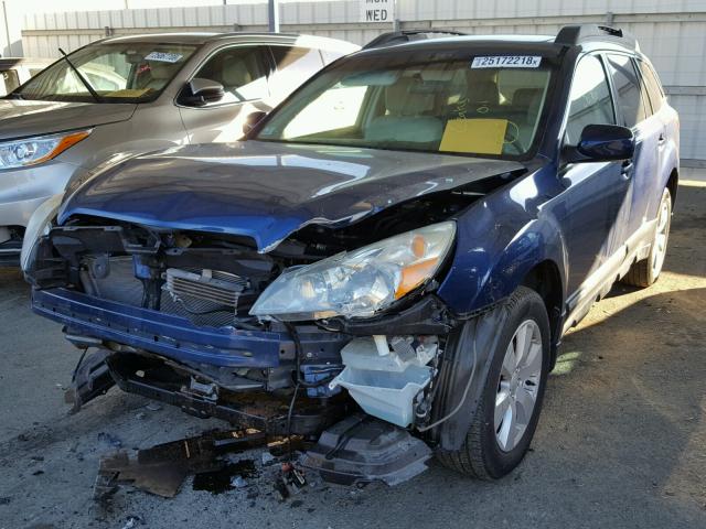 4S4BRBGC5A3313518 - 2010 SUBARU OUTBACK 2. BLUE photo 2