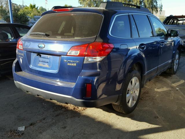 4S4BRBGC5A3313518 - 2010 SUBARU OUTBACK 2. BLUE photo 4