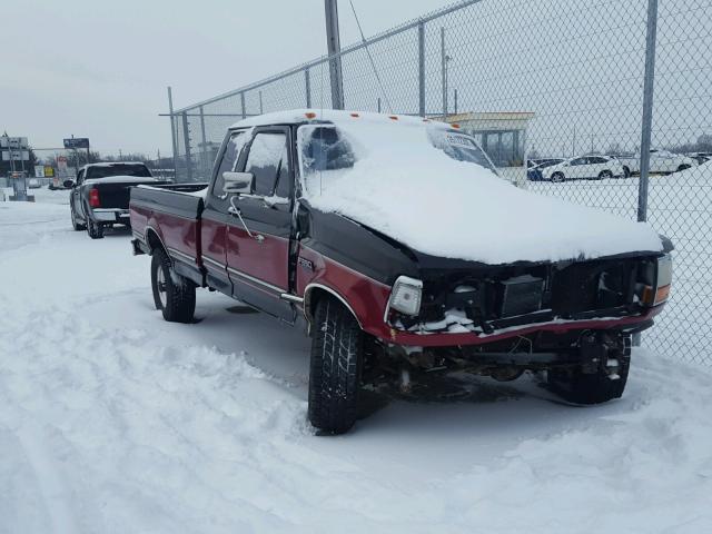 1FTHX26H1SKC11206 - 1995 FORD F250 MAROON photo 1