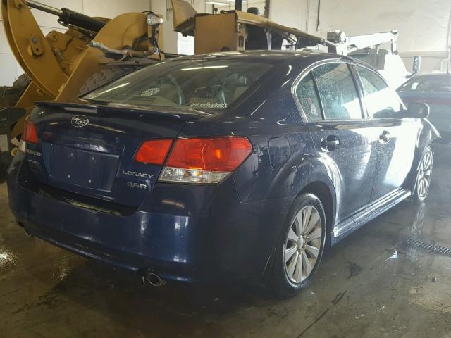 4S3BMDK69A2220264 - 2010 SUBARU LEGACY 3.6 BLUE photo 4