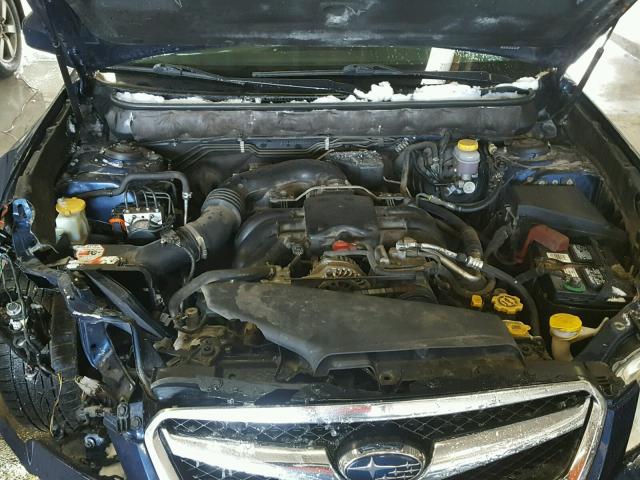 4S3BMDK69A2220264 - 2010 SUBARU LEGACY 3.6 BLUE photo 7