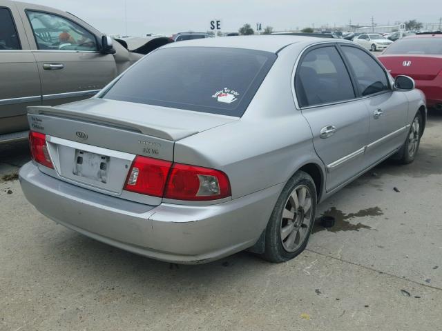 KNAGD128545295582 - 2004 KIA OPTIMA LX SILVER photo 4