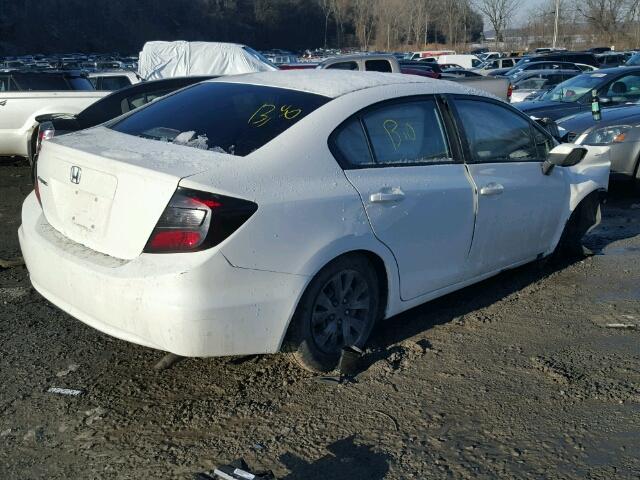 2HGFB2F56CH596543 - 2012 HONDA CIVIC LX WHITE photo 4