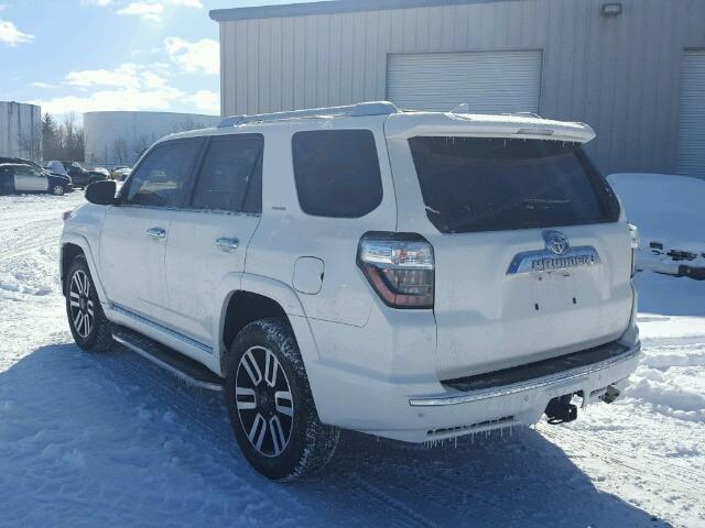 JTEBU5JRXG5296824 - 2016 TOYOTA 4RUNNER SR WHITE photo 3