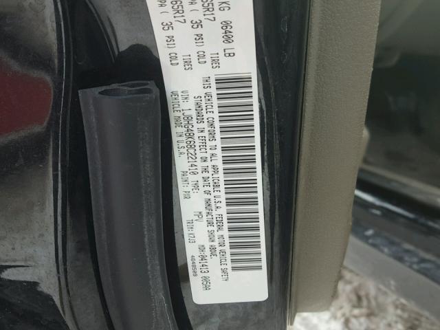 1J8HG48K68C221410 - 2008 JEEP COMMANDER შავი ფოტო 10