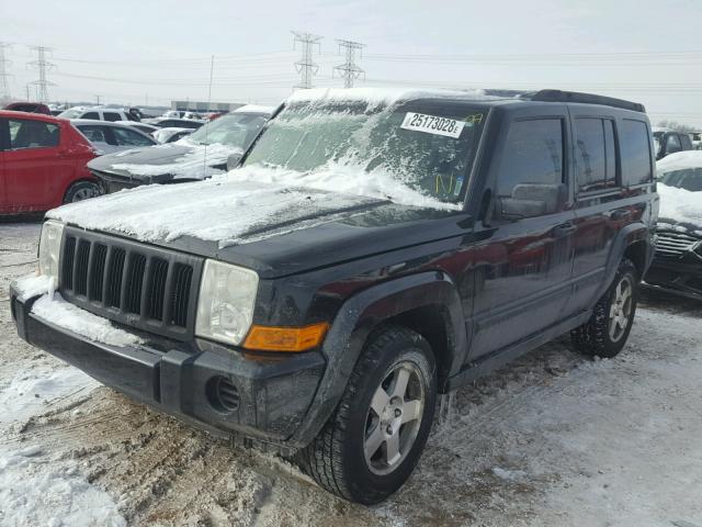 1J8HG48K68C221410 - 2008 JEEP COMMANDER შავი ფოტო 2