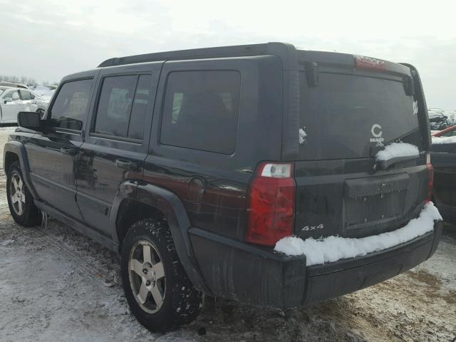 1J8HG48K68C221410 - 2008 JEEP COMMANDER შავი ფოტო 3