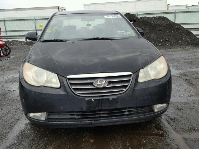 KMHDU46D07U088148 - 2007 HYUNDAI ELANTRA GL BLACK photo 9