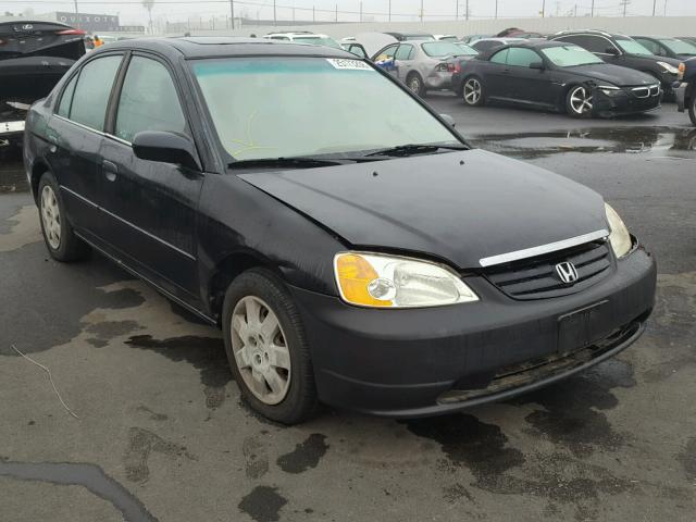 JHMES26762S001336 - 2002 HONDA CIVIC EX BLACK photo 1