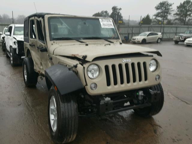 1C4BJWDG4HL584381 - 2017 JEEP WRANGLER U TAN photo 1