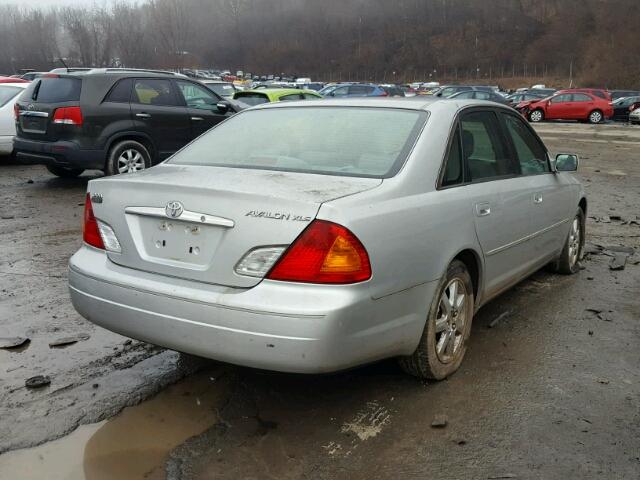 4T1BF28B62U256322 - 2002 TOYOTA AVALON XL SILVER photo 4