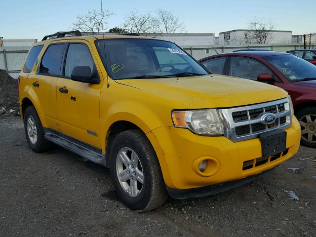 1FMCU49H28KB52973 - 2008 FORD ESCAPE HEV YELLOW photo 1