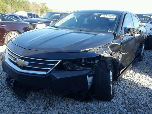 1G1115SL6FU100667 - 2015 CHEVROLET IMPALA LT BLACK photo 2