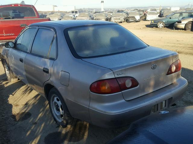 1NXBR12EX2Z655240 - 2002 TOYOTA COROLLA CE SILVER photo 3