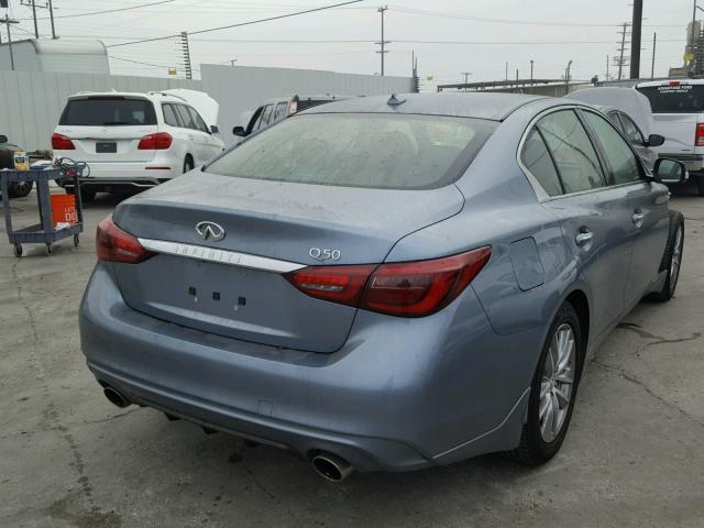 JN1EV7AP0JM352326 - 2018 INFINITI Q50 LUXE GRAY photo 4