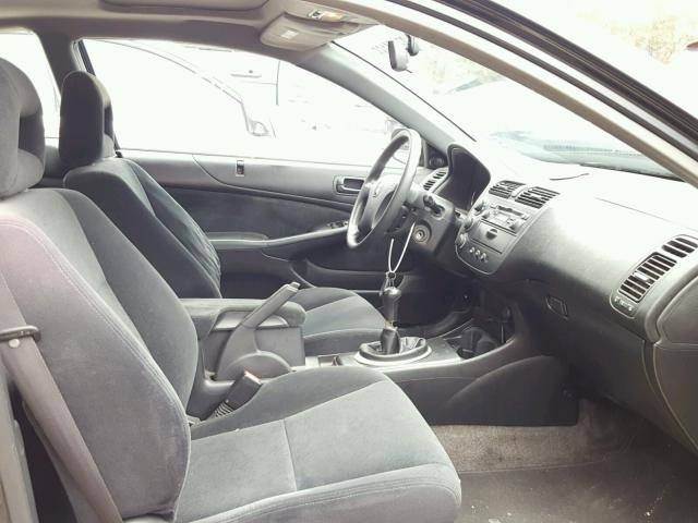 1HGEM21933L060992 - 2003 HONDA CIVIC EX შავი ფოტო 5