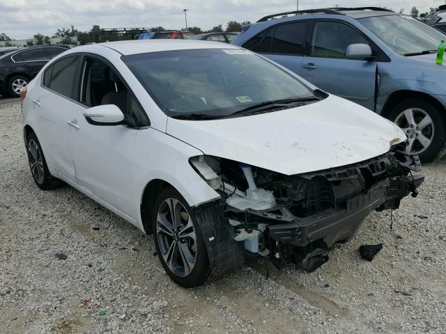 KNAFX4A8XE5174666 - 2014 KIA FORTE EX WHITE photo 1