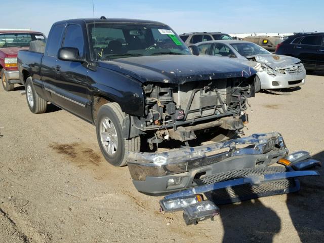 2GCEC19T551163903 - 2005 CHEVROLET SILVERADO BLACK photo 1