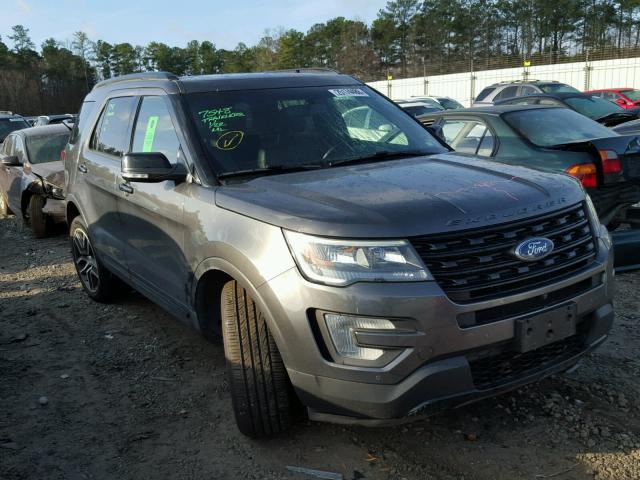 1FM5K8GT9GGB58378 - 2016 FORD EXPLORER S CHARCOAL photo 1