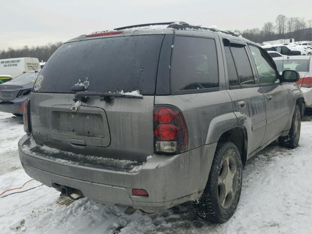 1GNDT13SX82146599 - 2008 CHEVROLET TRAILBLAZE GRAY photo 4