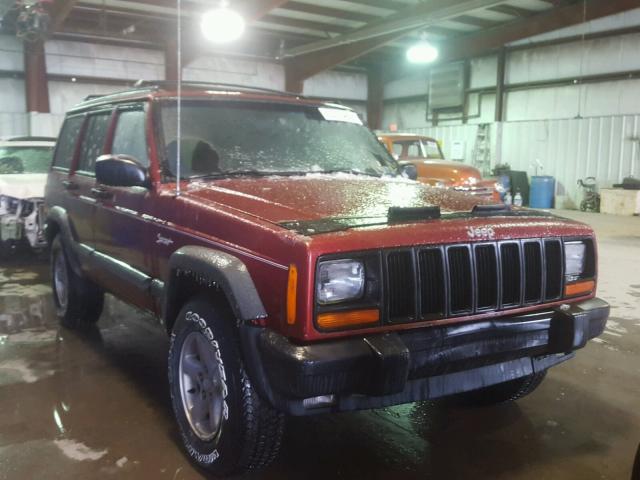 1J4FJ68S7WL189120 - 1998 JEEP CHEROKEE S RED photo 1