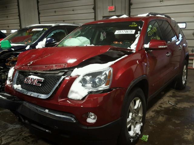 1GKEV23D99J211520 - 2009 GMC ACADIA SLT წითელი ფოტო 2