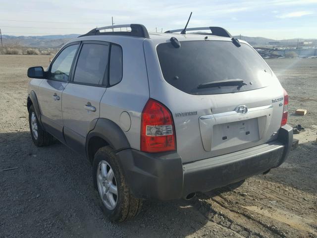 KM8JN72D55U081586 - 2005 HYUNDAI TUCSON GLS SILVER photo 3