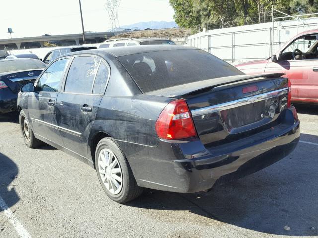 1G1ZT51F96F219892 - 2006 CHEVROLET MALIBU LT BLACK photo 3