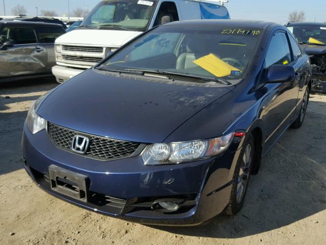 2HGFG12839H524770 - 2009 HONDA CIVIC EX ლურჯი ფოტო 2