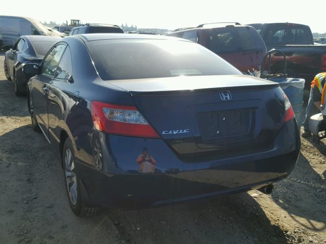 2HGFG12839H524770 - 2009 HONDA CIVIC EX ლურჯი ფოტო 3