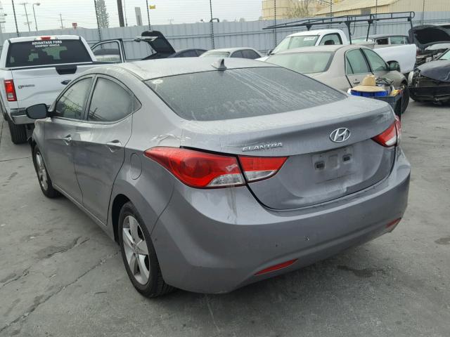 KMHDH4AE8BU108613 - 2011 HYUNDAI ELANTRA GL GRAY photo 3