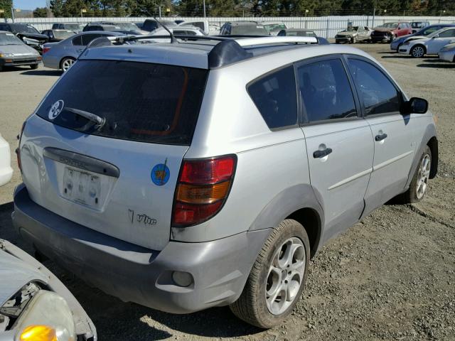 5Y2SL62843Z466181 - 2003 PONTIAC VIBE SILVER photo 4