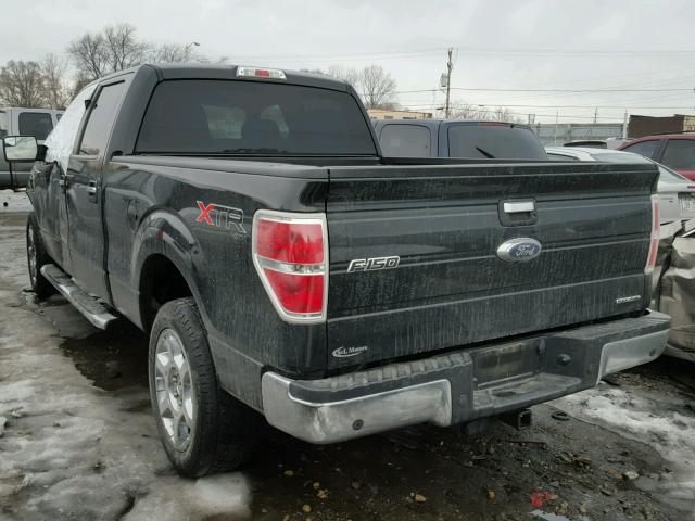 1FTFW1EF7EFC44065 - 2014 FORD F150 SUPER BLACK photo 3