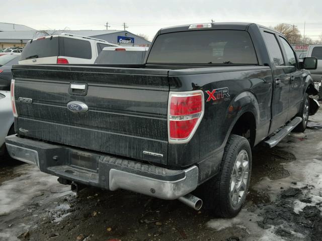 1FTFW1EF7EFC44065 - 2014 FORD F150 SUPER BLACK photo 4