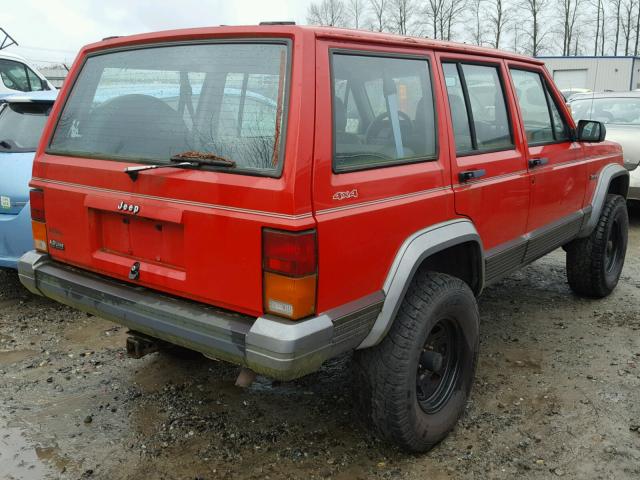 1J4FJ78S4TL195734 - 1996 JEEP CHEROKEE C RED photo 4