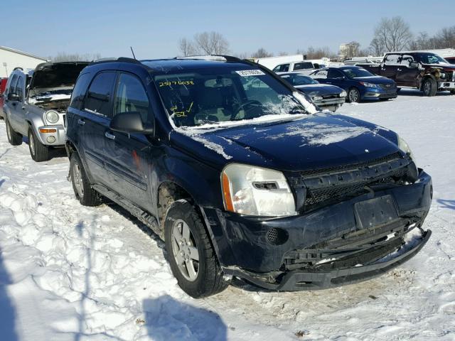 2CNDL23F596222280 - 2009 CHEVROLET EQUINOX LS BLACK photo 1