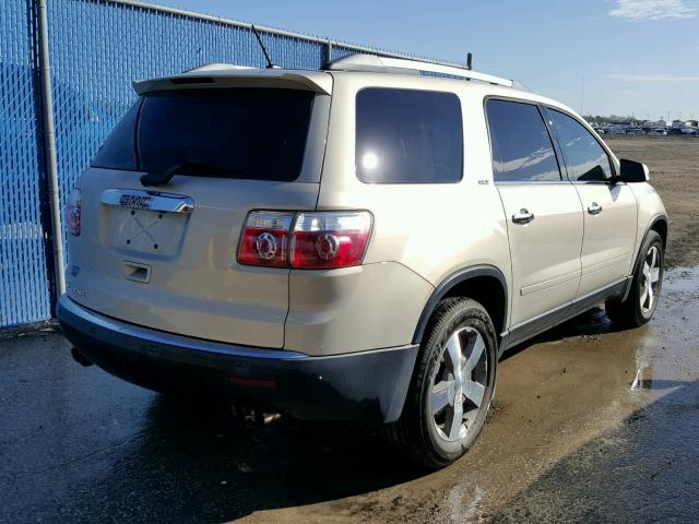 1GKKRRED3BJ129866 - 2011 GMC ACADIA SLT ბეჟი ფოტო 4